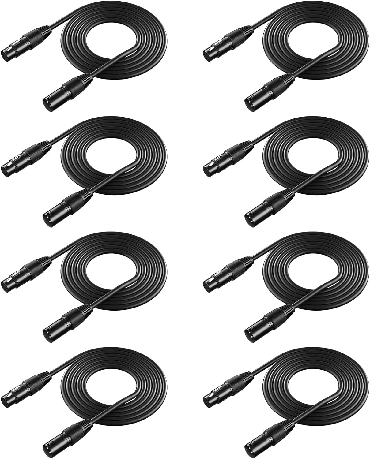 Best Neewer 8 Pack Stage Light Cable, Special 6.5 Feet Stage Light Wires for Mov...
