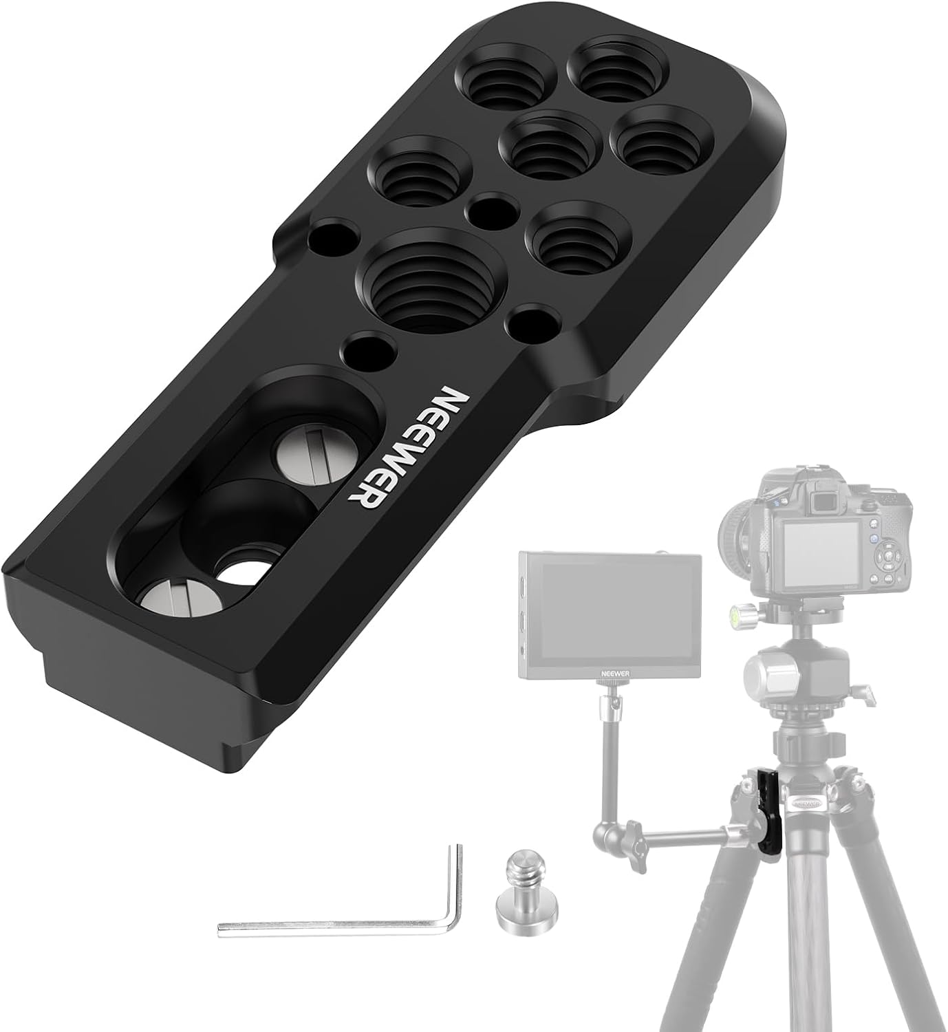 Best Neewer Tripod Accessory, Special Cheese Plate Mount Adapter with Quick Rele...
