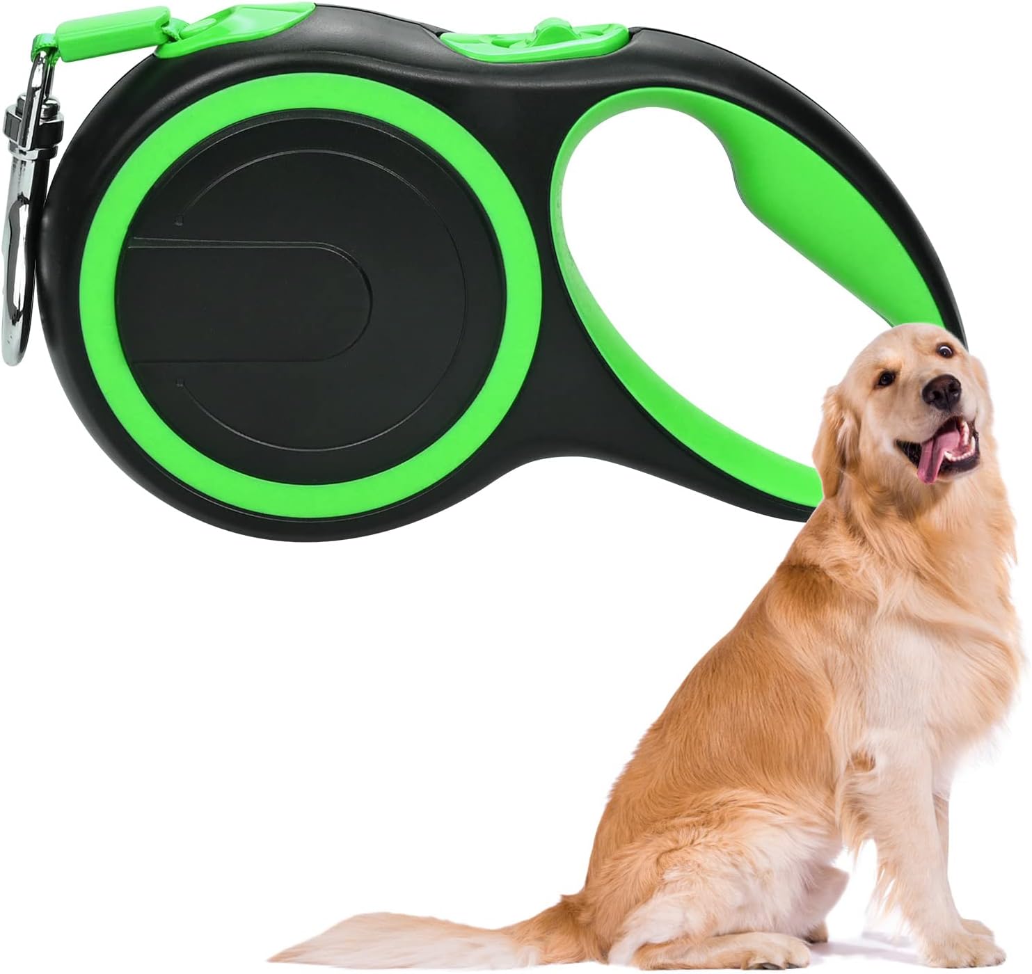 Retractable Dog Lead, Reinforced Extendable with Non-Slip Handle & Adjustable Do...