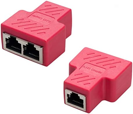 Best Covvy RJ45 Splitter Connector, Special Female to Female Network Adapter, In...
