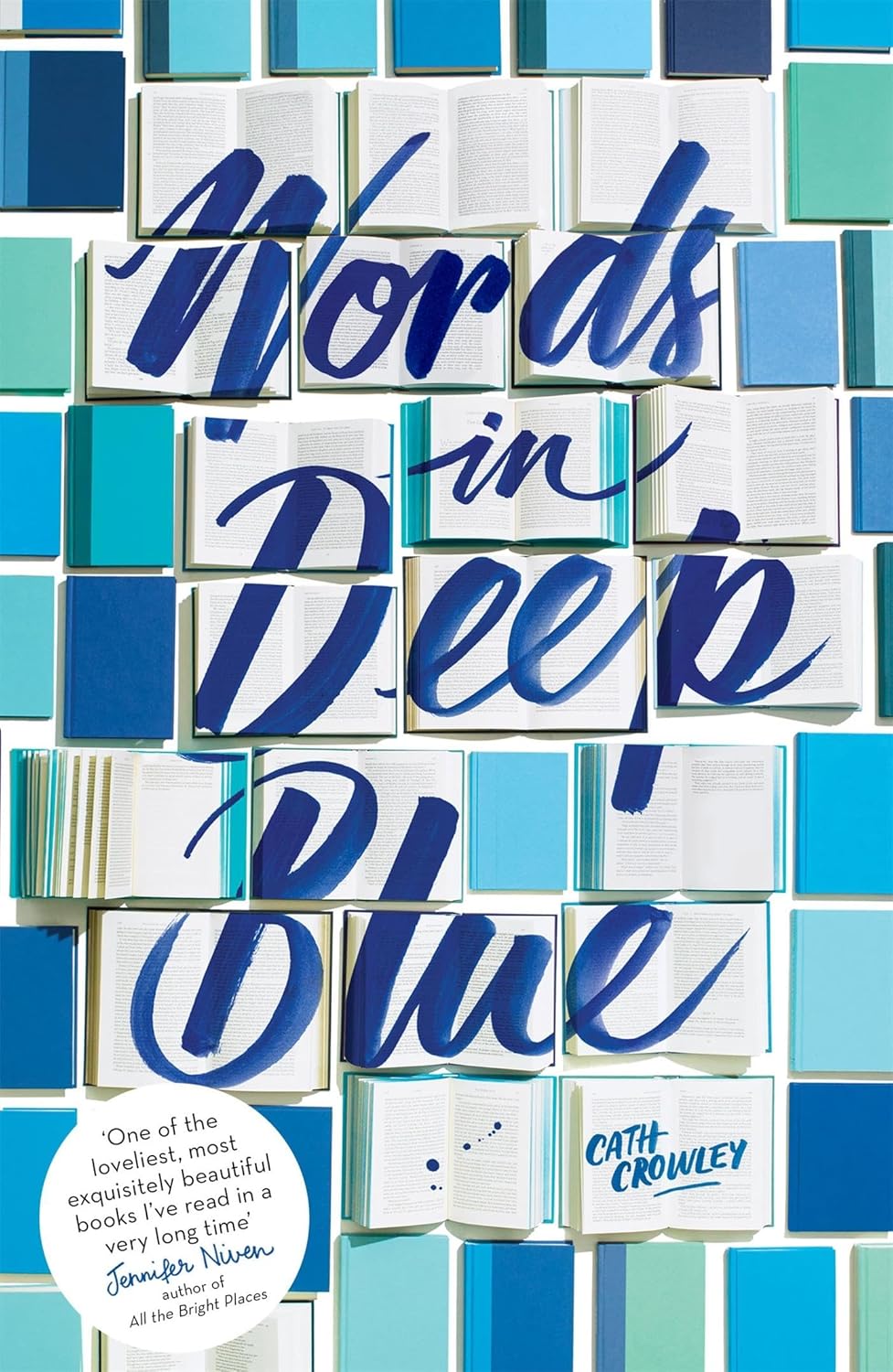 Best Words in Deep Blue, Unique Novel, Special Attraction for Book Lovers, Innov...