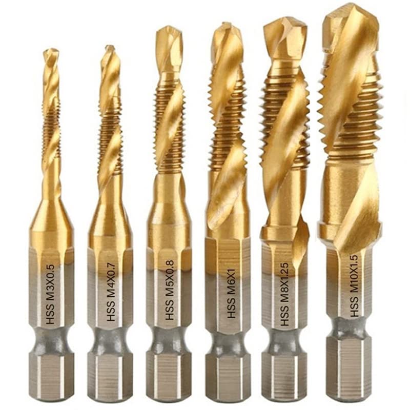 JOEN Drill Tap Bits,M3 M4 M5 M6 M8 M10 Metric Unit...