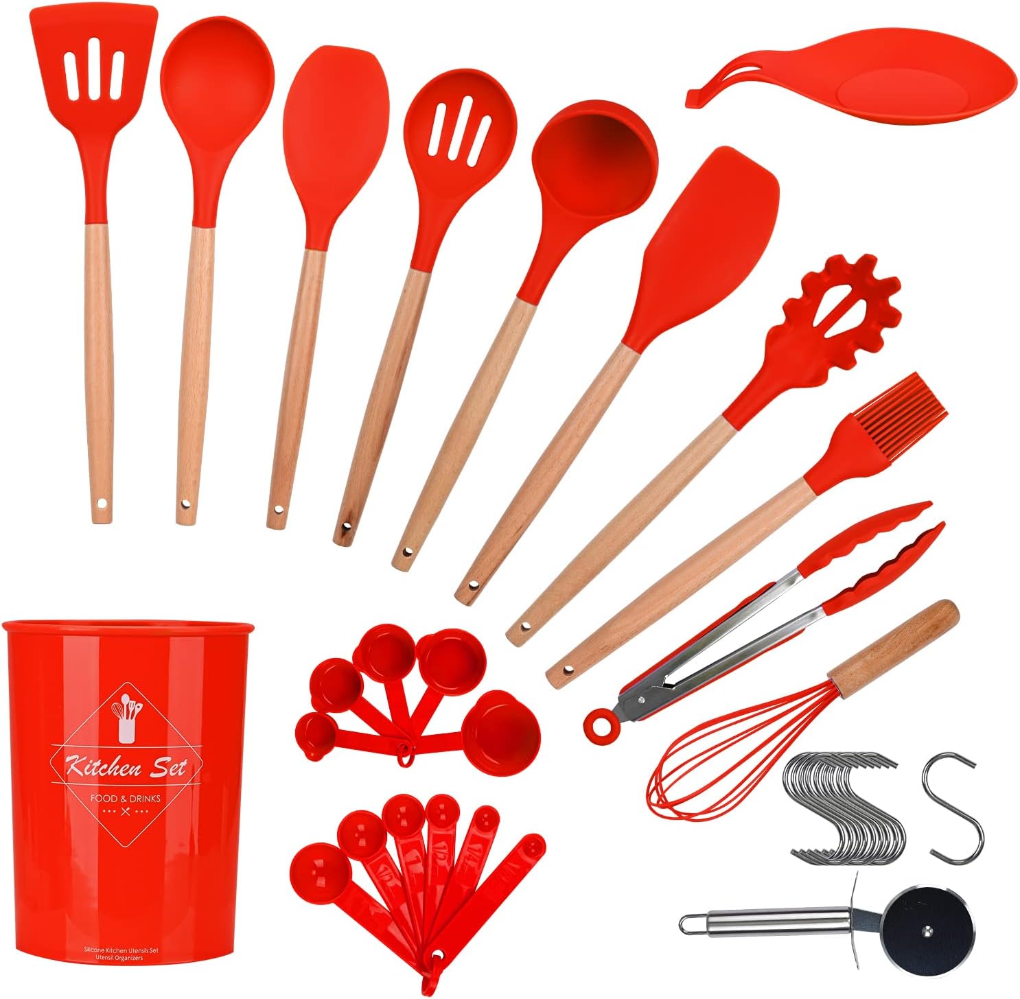 Best ONATISMAGIN Kitchen Utensils Set, Special Cooking Utensils Set with 35pcs N...