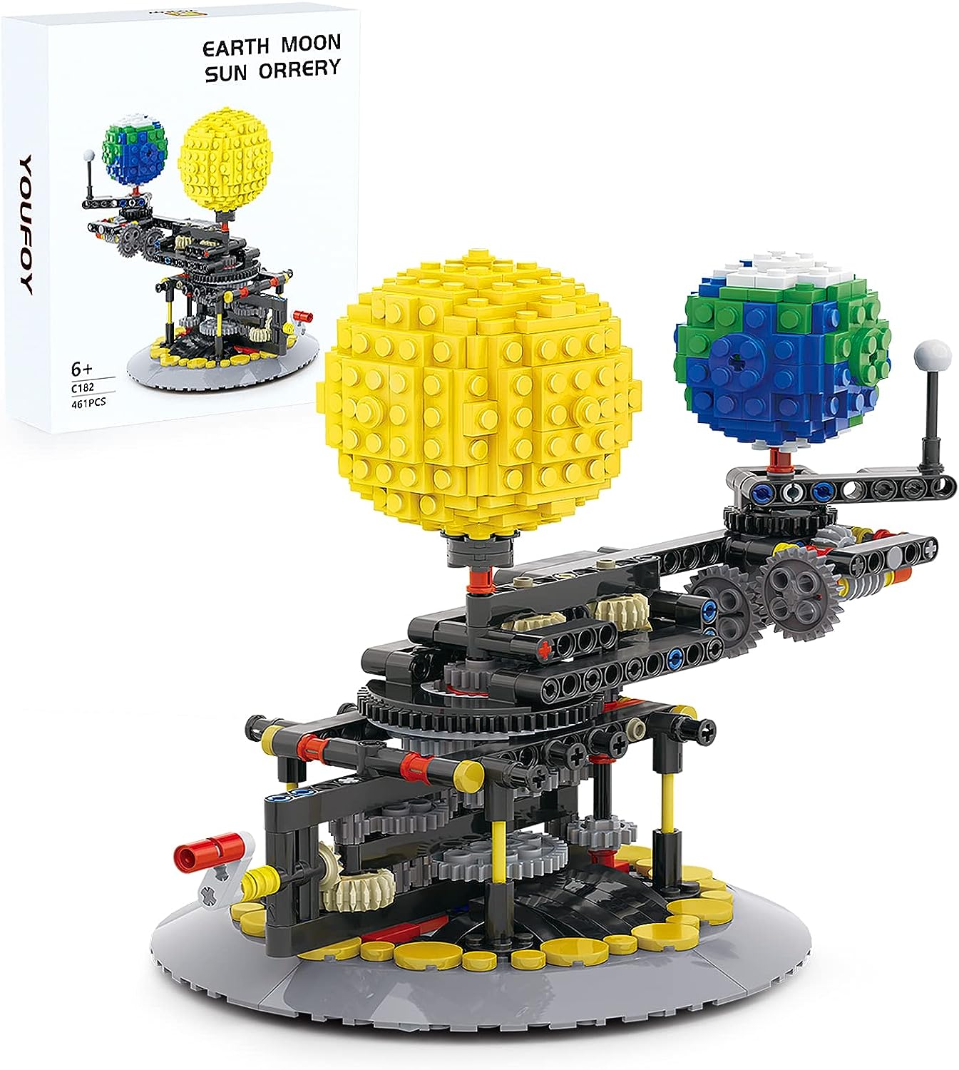 Best Education Toy, Special Solar System Sun Earth Moon Orbit Building Kits, Inn...