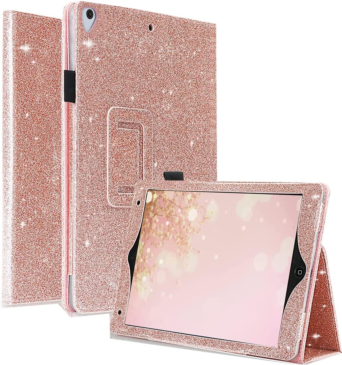 Best iPad 10.2 9th/8th/7th Generation Case, Special Cover Stand with Flip, Glitt...