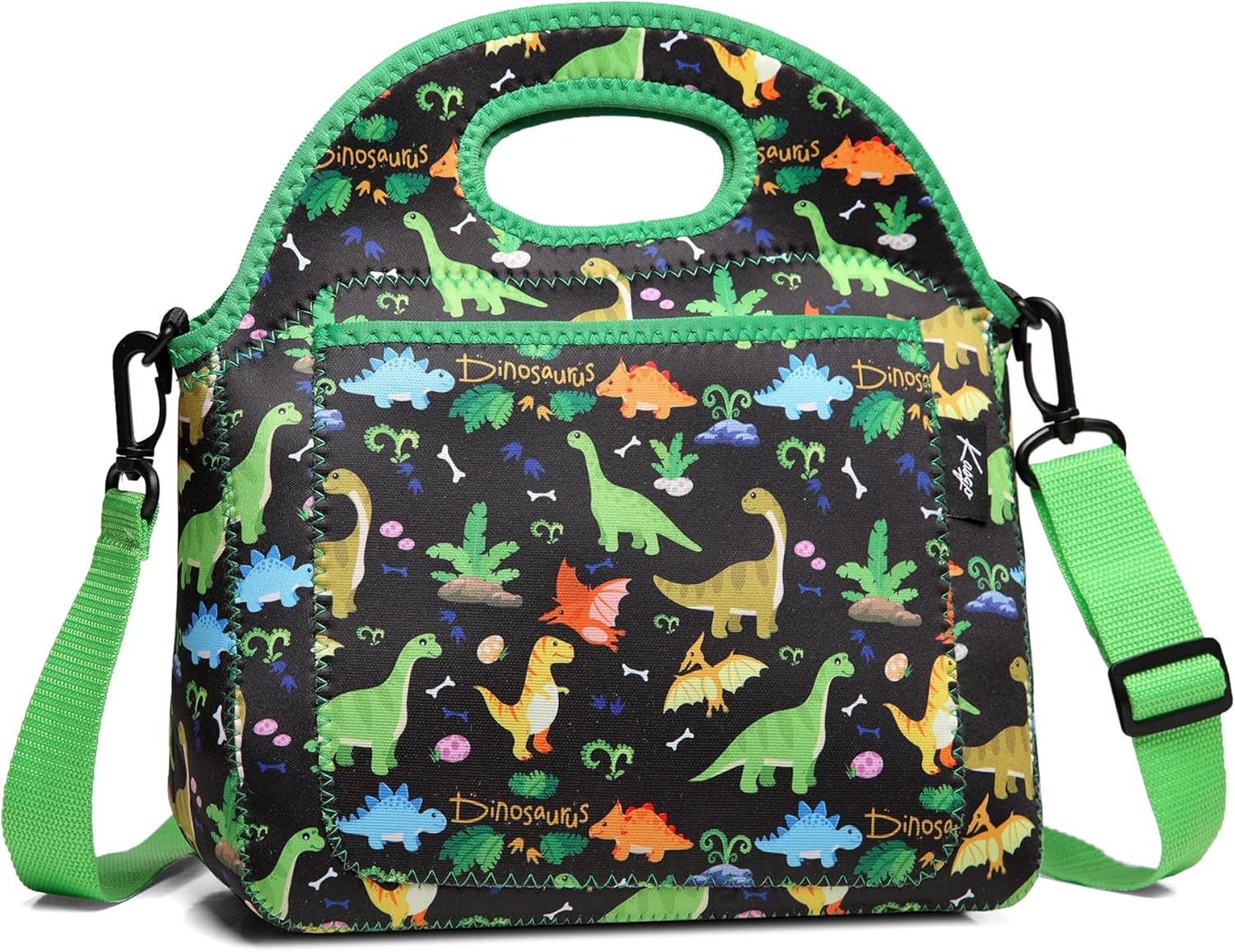 Kasgo Lunch Bag for Kids, Neoprene Insulated Lunch Boxes Unique Print Children’s...