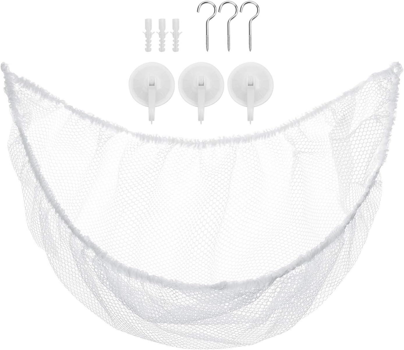Toy Net Hammock Wall Corner Large Hanging Storage Organiser Net for Stuffed Anim...