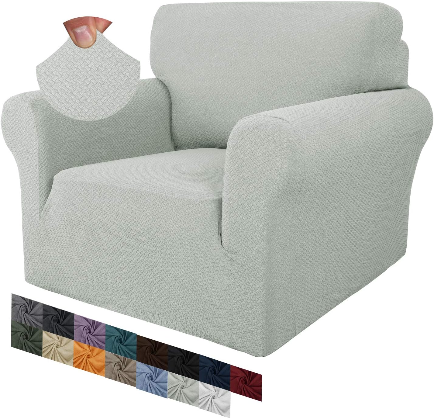 MAXIJIN Creative Jacquard Chair Covers for Living Room, Super Stretch Non Slip C...