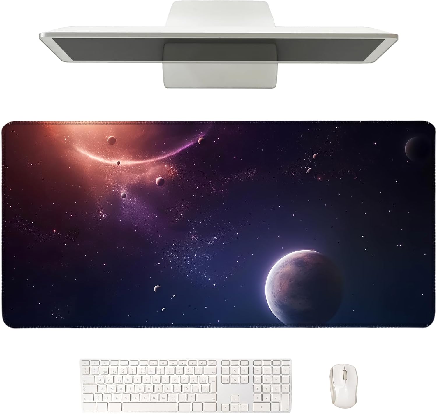 LaiEr Desk Mat Mouse Pad Waterproof Office Desk Mat for Desktop Keyboard and Mou...
