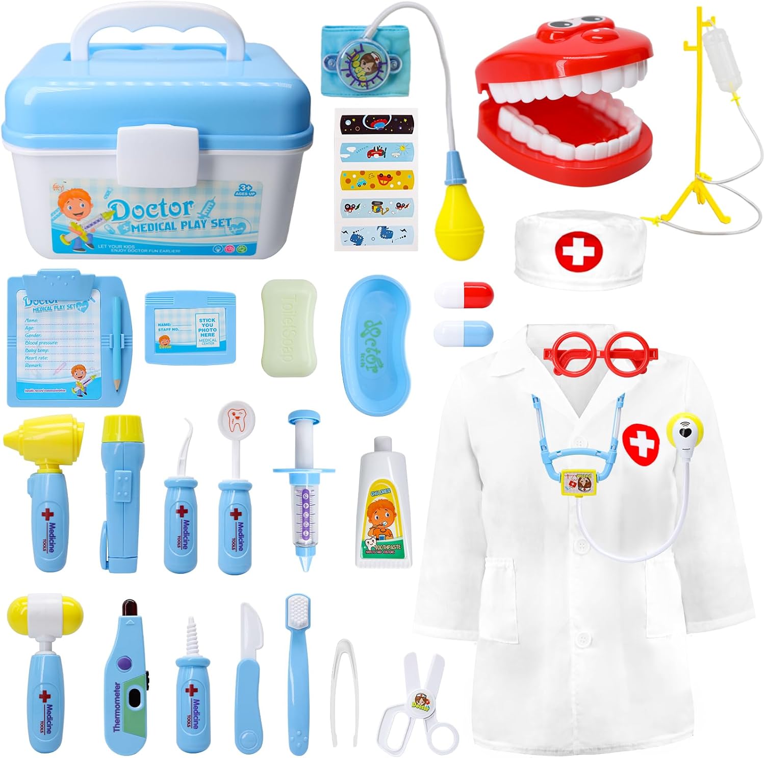 Best Medical Kit for Kids, Special 38 Pieces Doctor Pretend Play Equipment, Uniq...