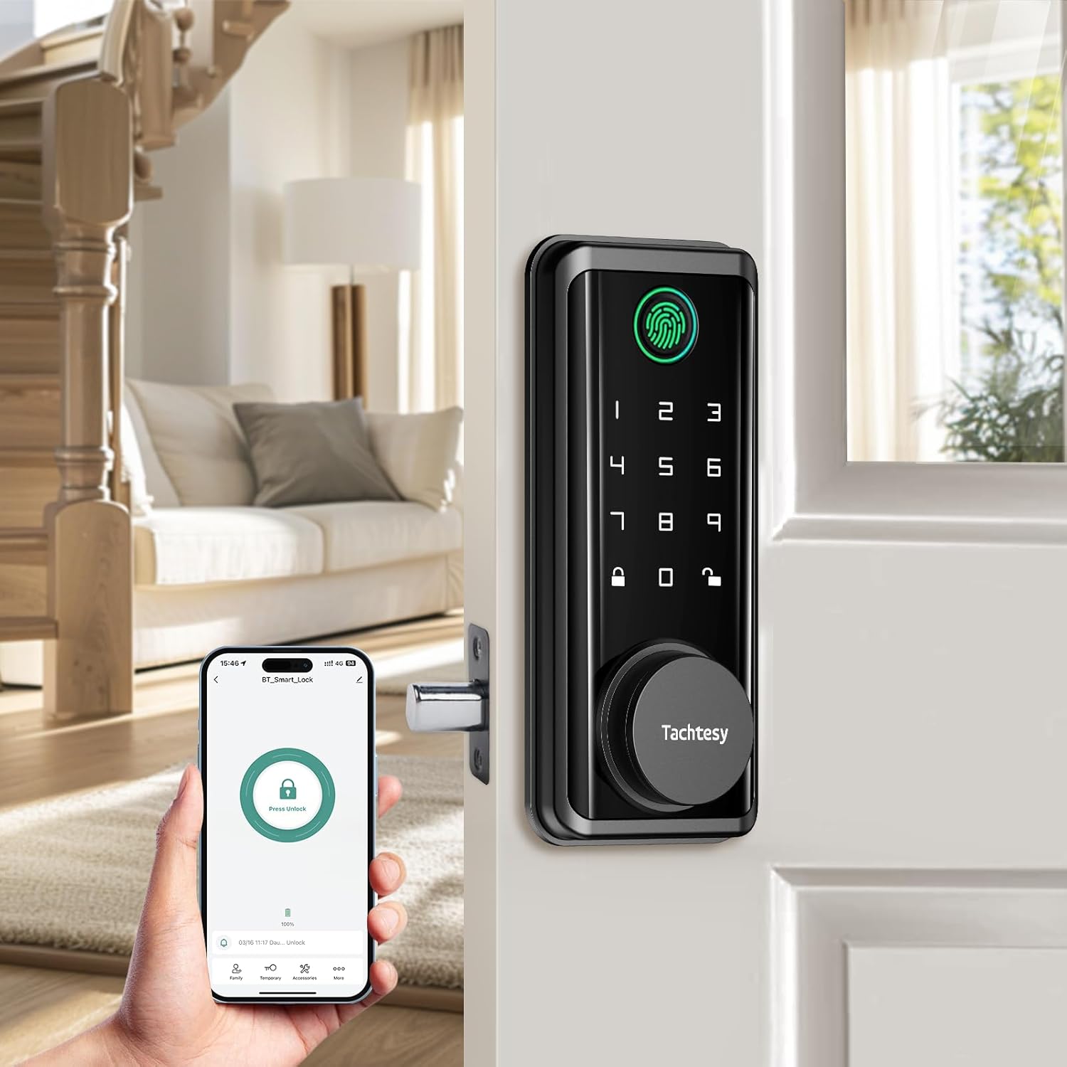 Best Smart Locks for Front Door, Special Keyless Entry Smart Deadbolt Door Lock,...