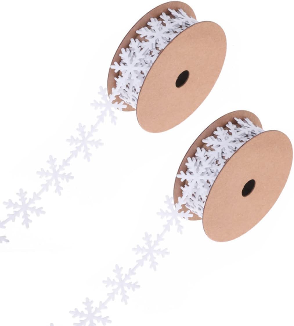 Best 20m Christmas Snowflake Ribbon, Special White Lace Ribbon, Unique Vintage L...