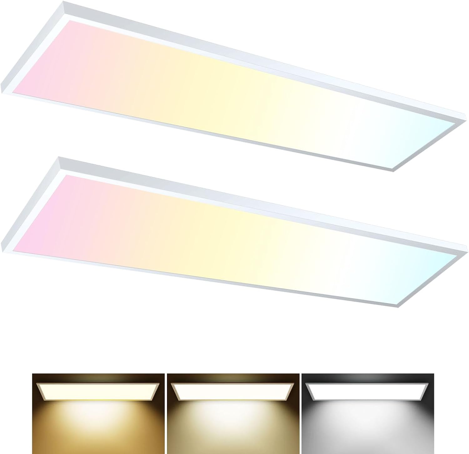 Best 1x4 LED Flat Panel Light, Special LED Ceiling Light with 5000LM 50W, Innova...