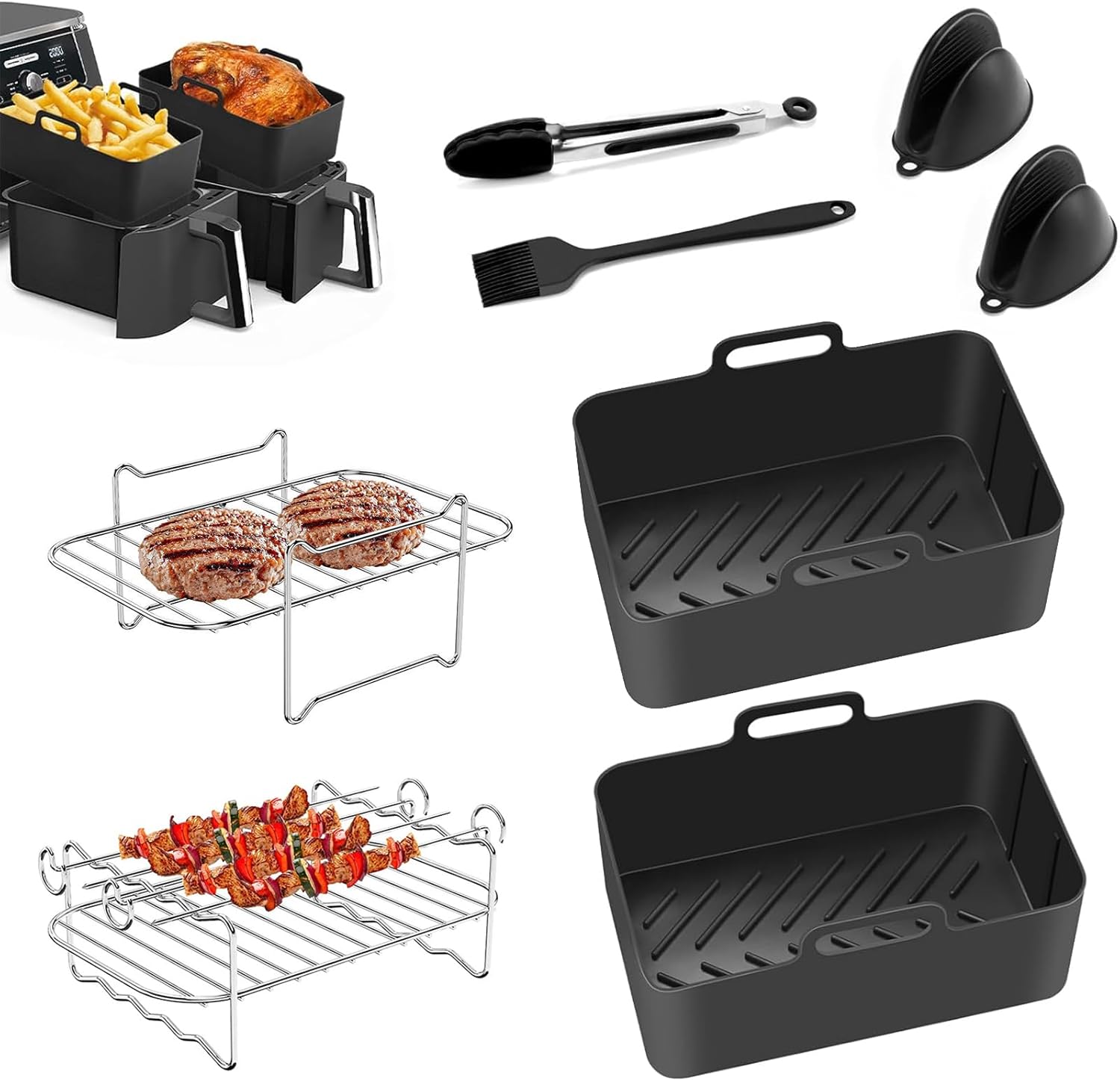 8-Piece Set Air Fryer Accessories, for Ninja Dual...