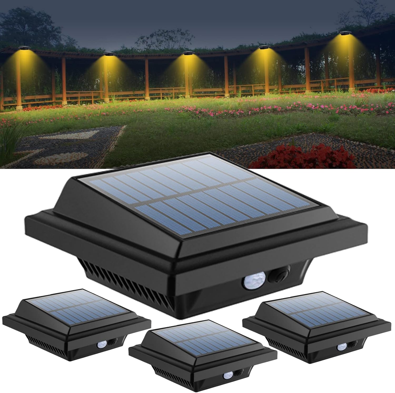 Best BILLION DUO Motion Sensor Solar Lights, Special Solar Powered Outdoor Light...