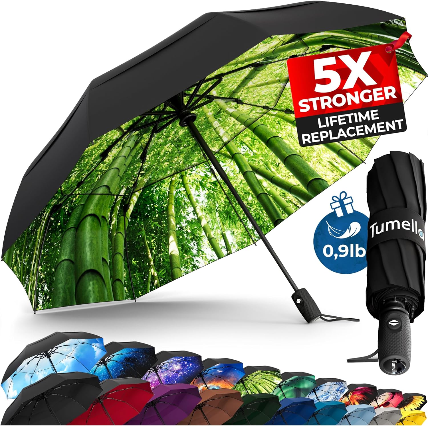 Strongest Windproof Travel Umbrella (Compact, Superior & Beautiful), Small Stron...