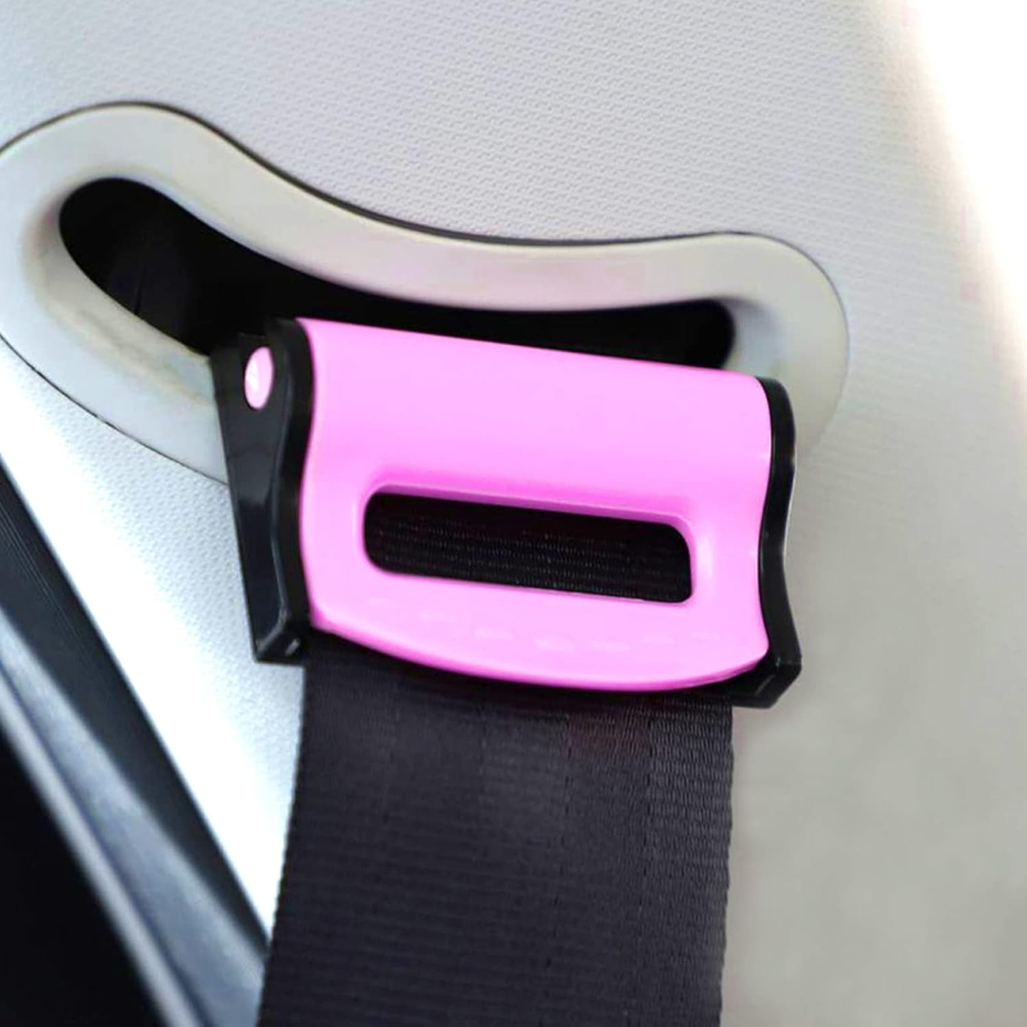Best Purple Car Seatbelt Adjuster, Special Seat Belt Clip for Vehicle, Innovativ...