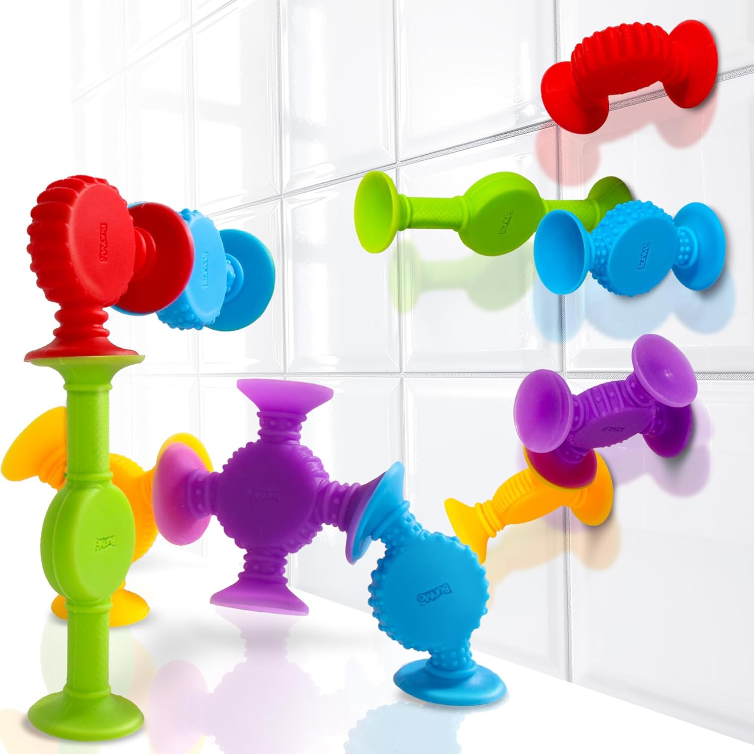 BUNMO Suction Bath Toys | Connect, Build, Create | No Mold Bath Toy | Hours of F...