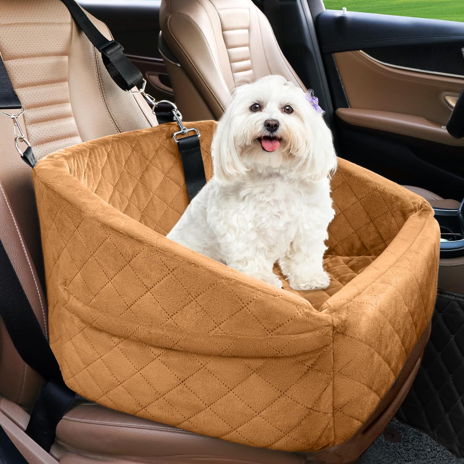 Dog Car Seat for Small Medium Dogs,Detachable Washable Dog Booster Seat Under 35...