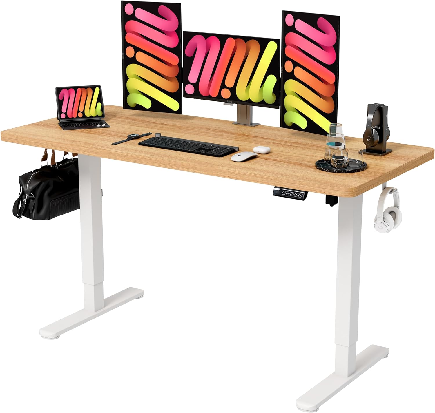 Monomi Electric Standing Desk, 55 x 24 inches Height Adjustable Desk, Ergonomic...