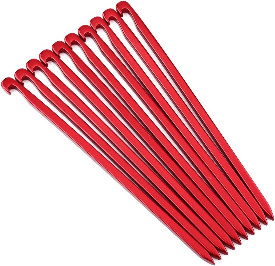 Tent Stake,10pcs 16cm/6.29in Aluminum Outdoor Heavy Duty Non-Rust Tent Pegs Tent...
