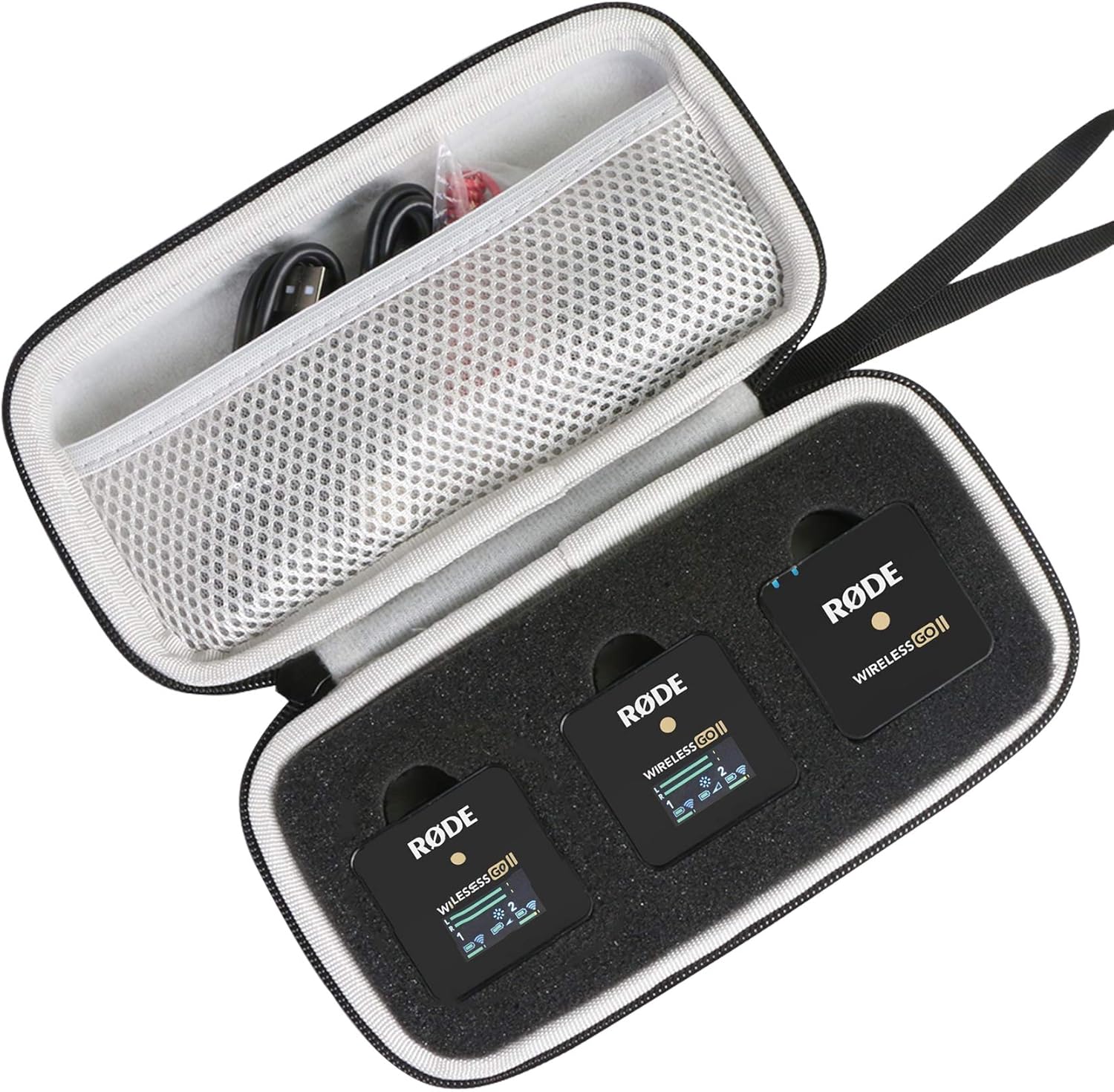 Khanka Hard Travel Case for Rode Wireless ME/GO II/GO 2- Dual-channel wireless m...