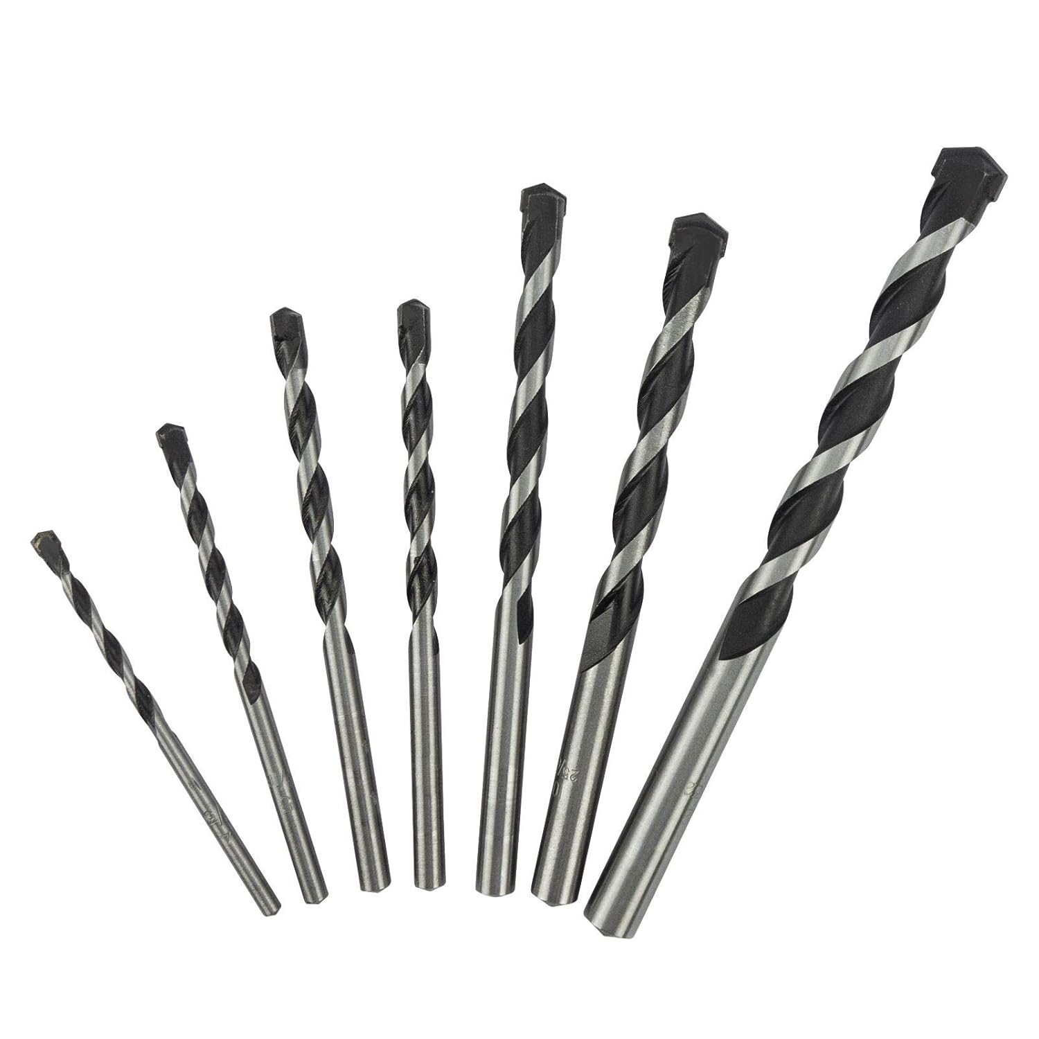 NORTOOLS Drill Bit Sets 7 PCS 4-12mm Masonry Drill bits with Tungsten Carbide Ti...