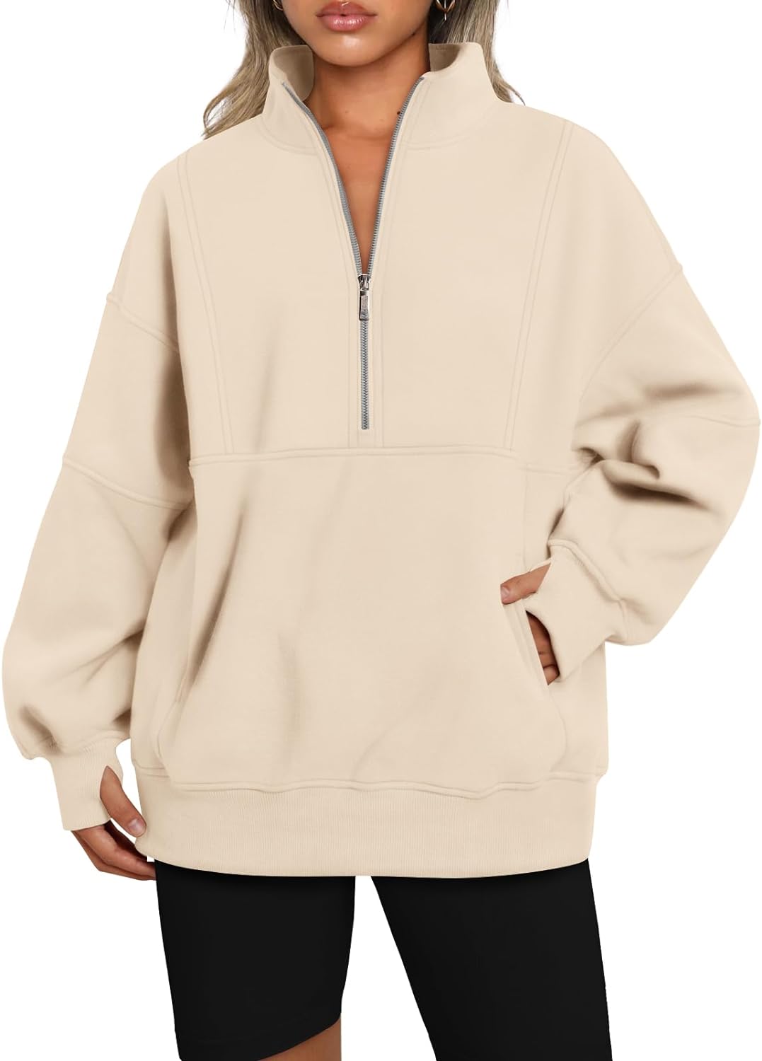 Best AUTOMET Women's Oversized Sweatshirts, Special Fleece Long Sleeve Hoodies,...