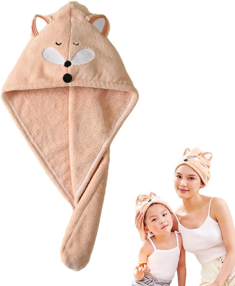 Best Girls' Absorbent Hair Towel Wrap, Special Kids Hair Drying Wrap Towel Hat,...