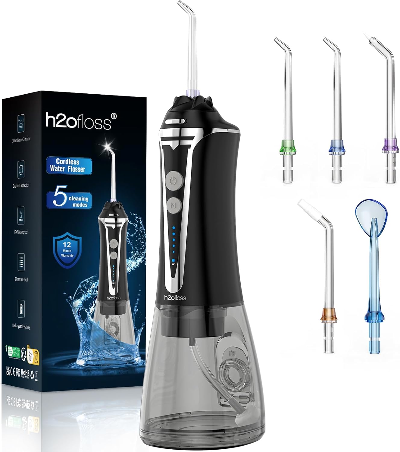 Best H2ofloss Water Flosser, Special Professional Dental Oral Irrigator, Portabl...