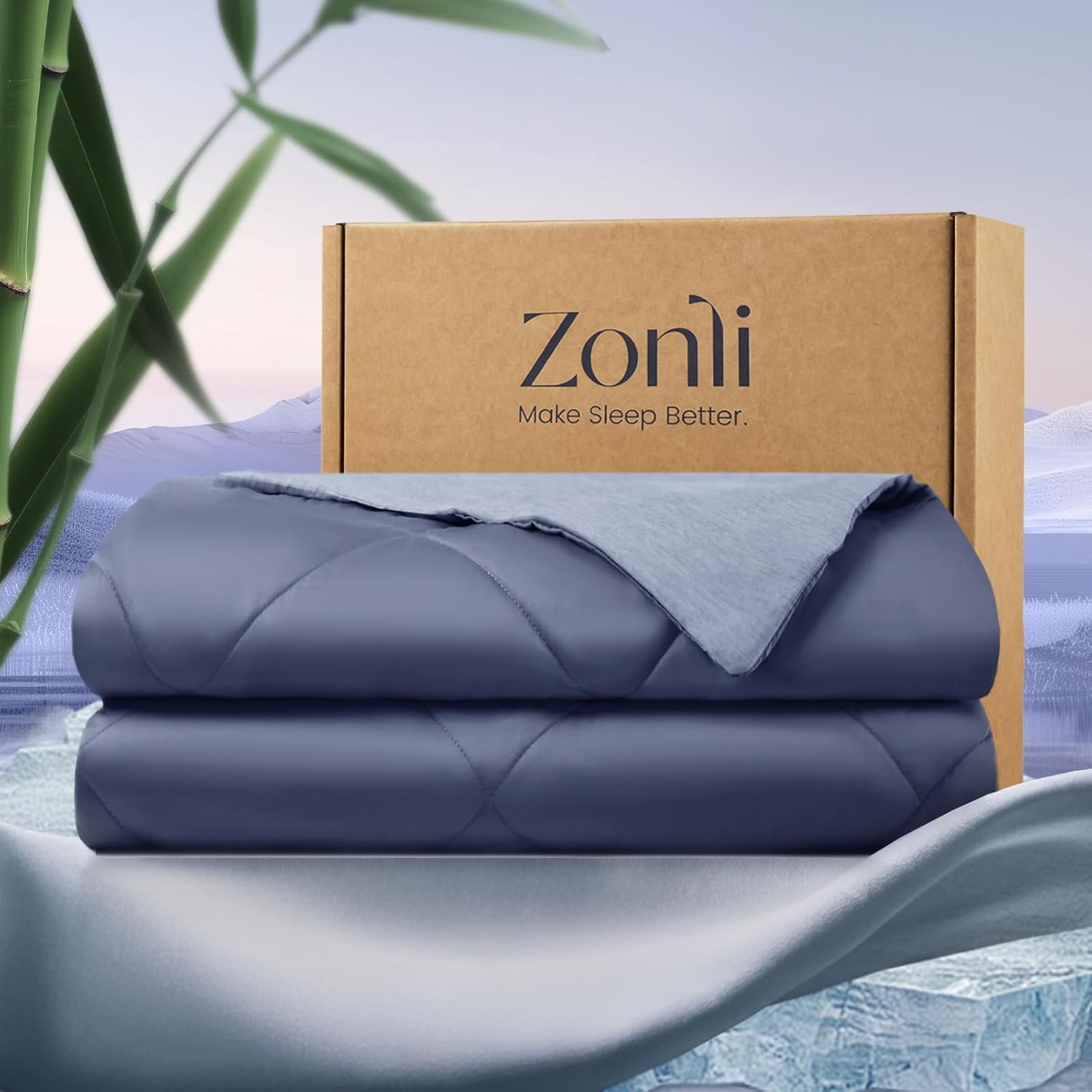 Best ZonLi Z-Magic Cooling Comforter, Special Queen Size Blanket with Hypoallerg...