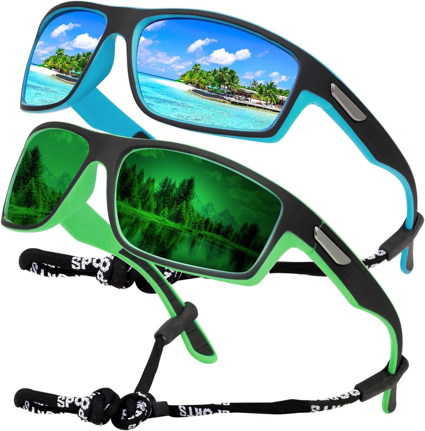 SKYWAY Polarised Sports Sunglasses for Men, Fishing Golf Hiking Running Cycling...
