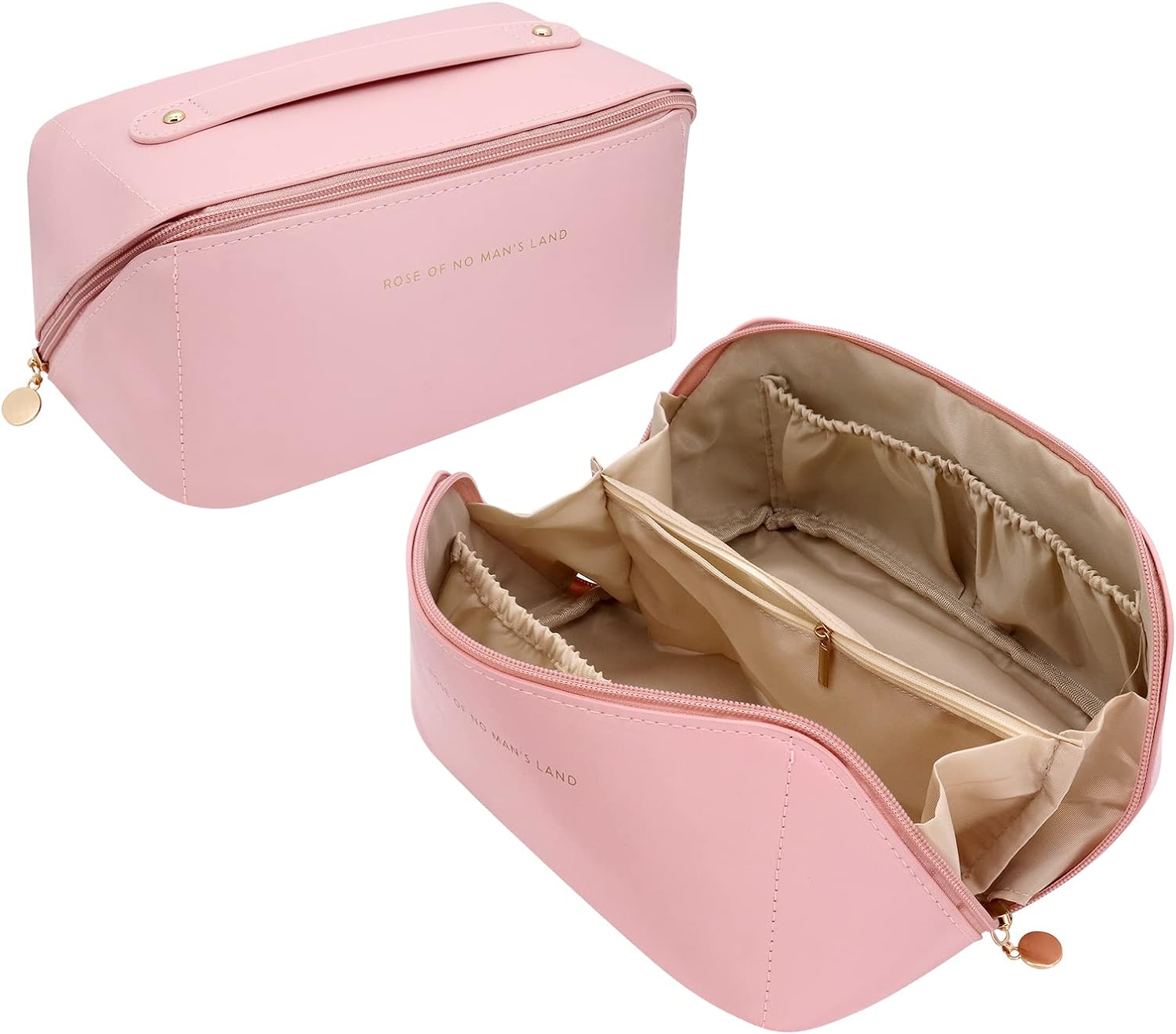 Bemodst Large-Capacity Travel Cosmetic Bag, Portable Travel Makeup Bag, Waterpro...