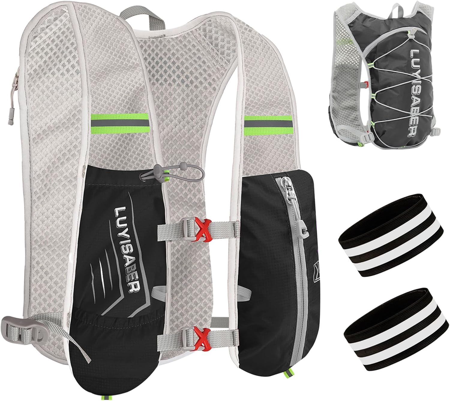 Desoto Running Backpacks Lightweight Running Vest Cycling Hydration Pack Functio...