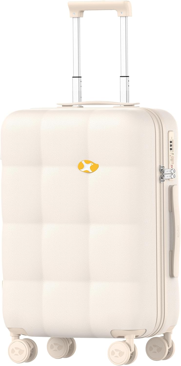 MGOB Suitcase Carry-on Luggage, PC Hard Suitcases with Spinner Wheels,Lightweigh...