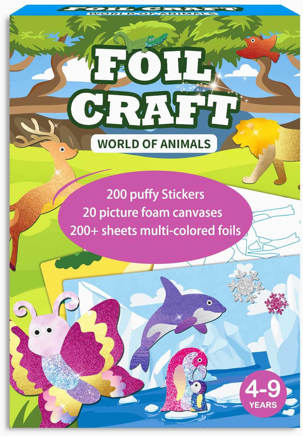 Best SOOVSY Foil Fun Animals, Special Creative Toys Kits, Unique Art Kits for Ki...