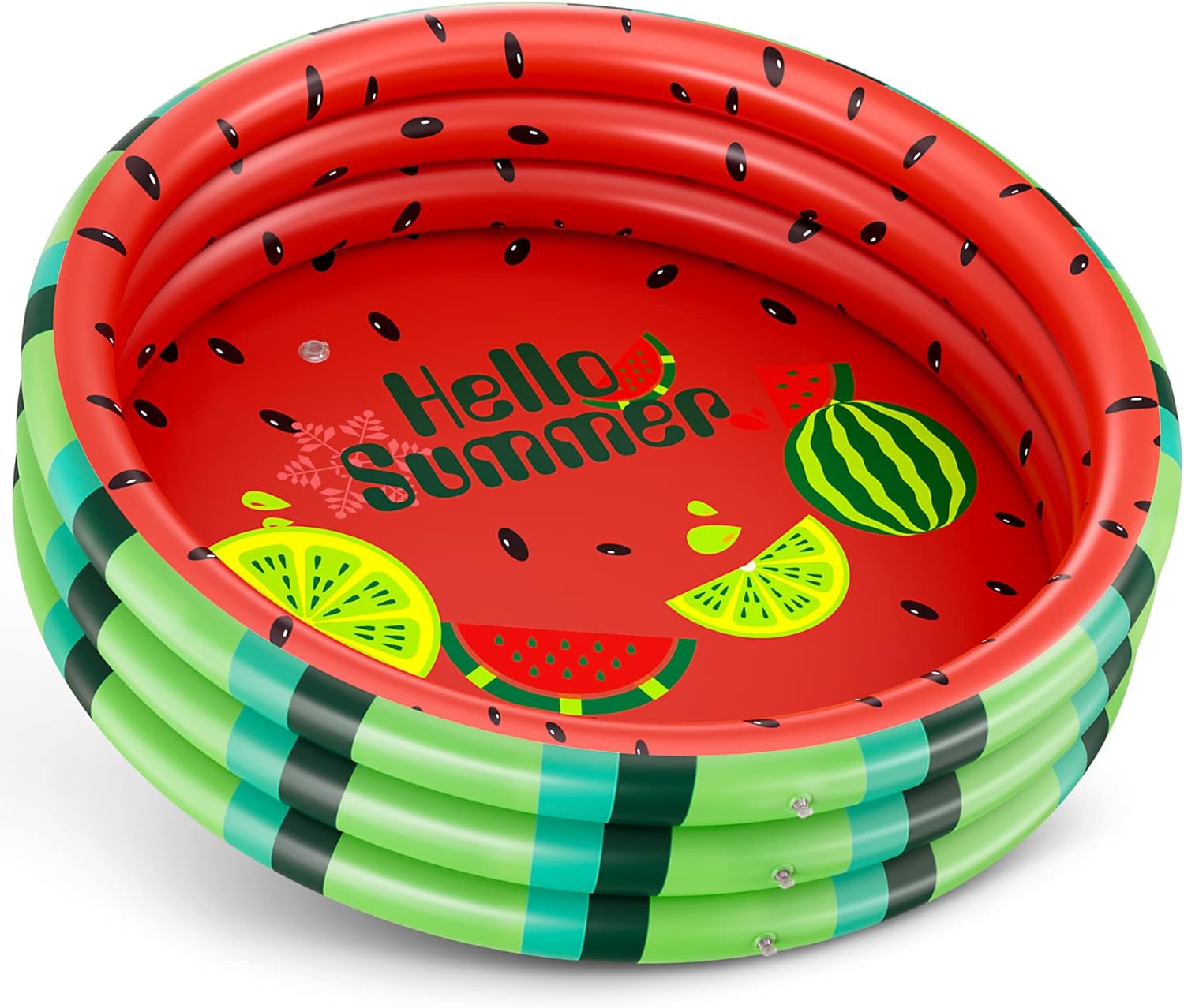 lenbest Watermelon Inflatable Paddling Pool, Indoor & Outdoor Extra Large Baby P...