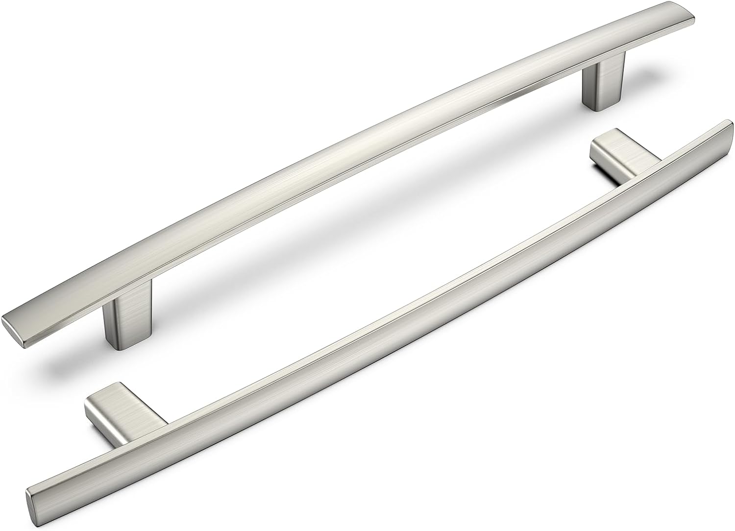 homdiy 10 Pack Brushed Nickel Cabinet Handles Kitchen Cabinet Pulls - Arch Drawe...