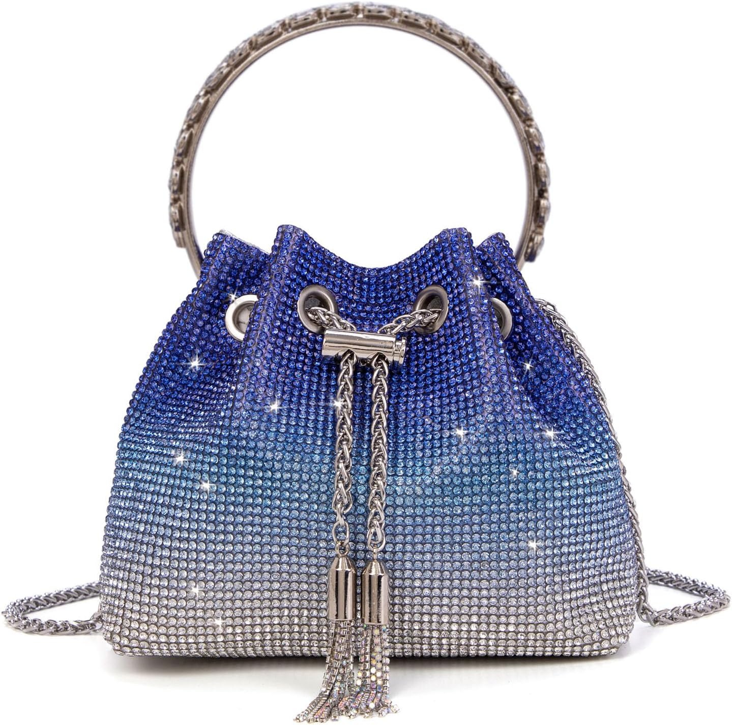 Bling Crystal Rhinestone Purse for Women Sparkly Clutch Handbag Crossbody Bag fo...