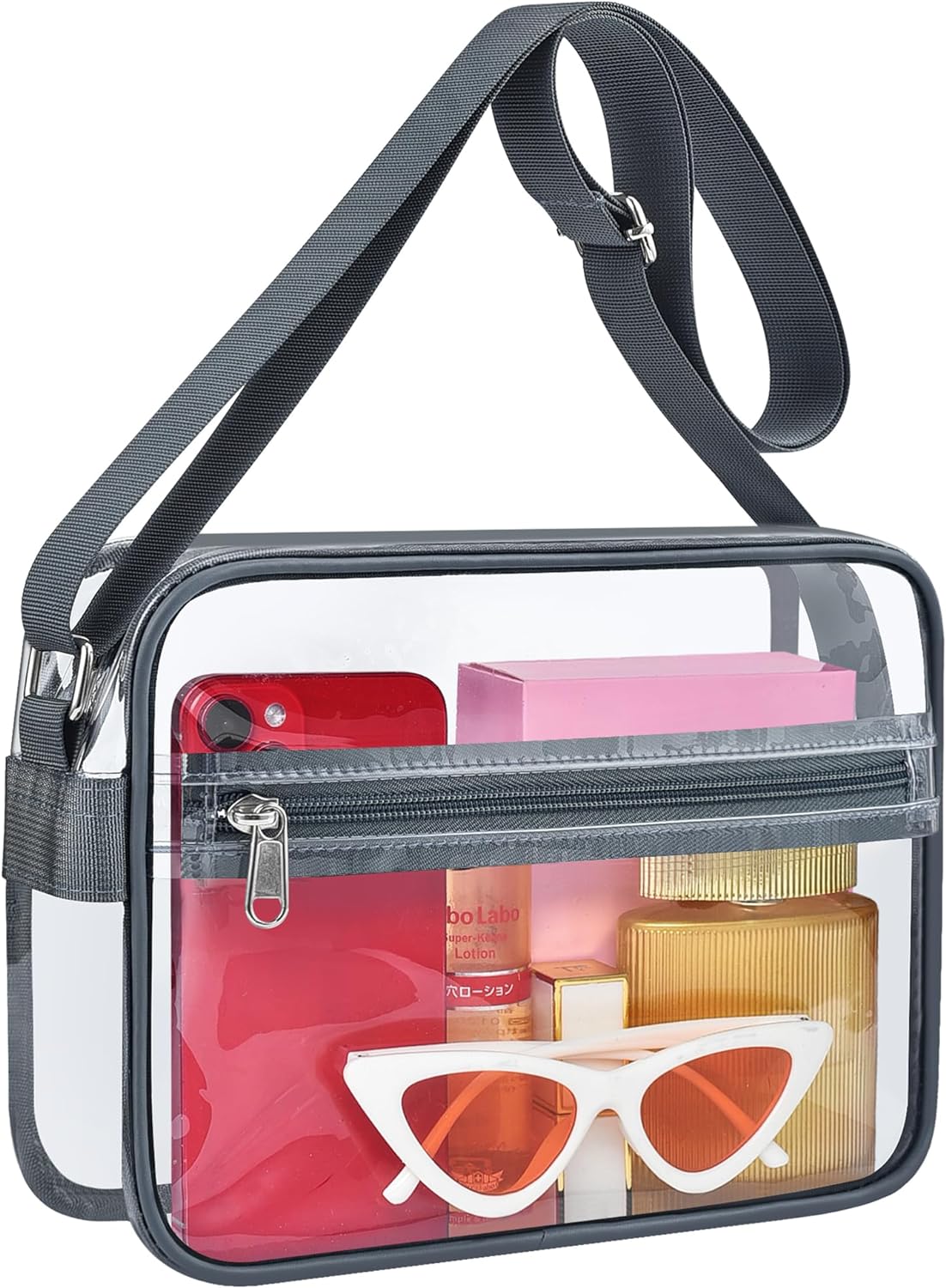 MAY TREE Clear Bag for Stadium Events Clear Messenger Bag Suitable for Concert O...