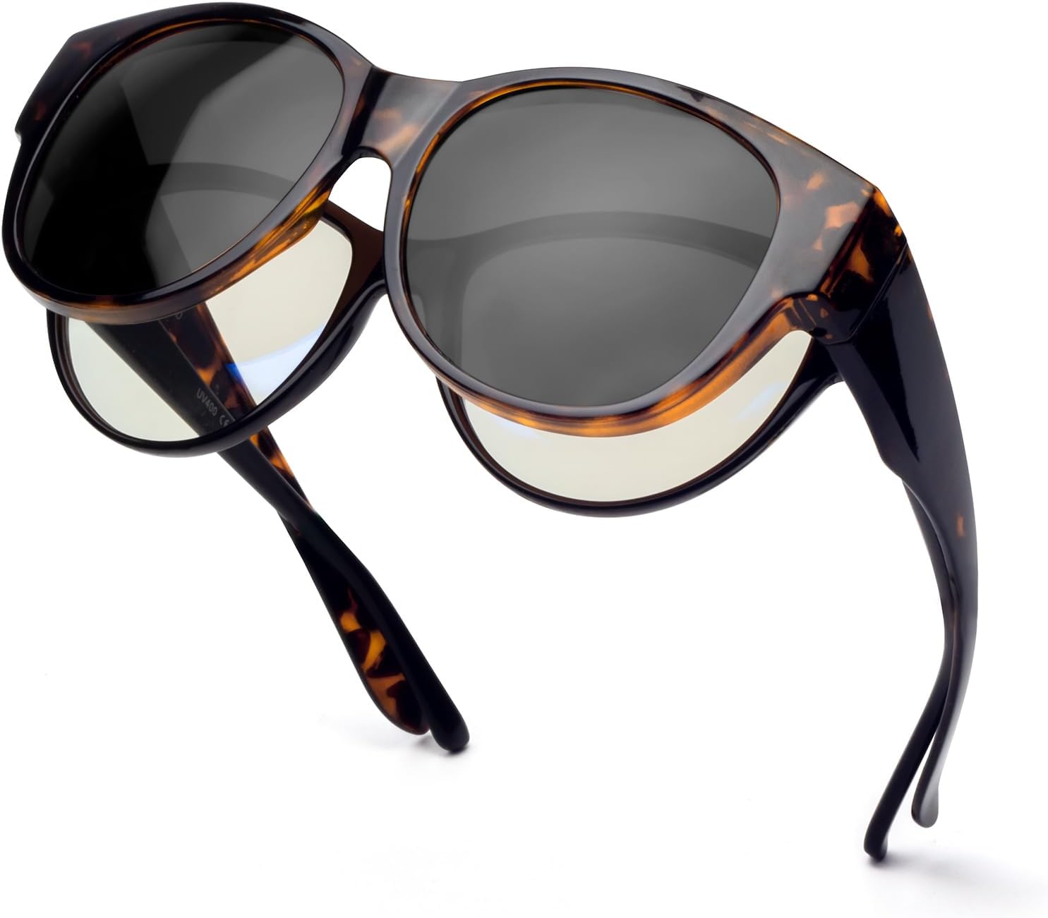Face Shadow Polarized Sunglasses Fit Over Glasses, Sunglasses for Women to Go Ov...