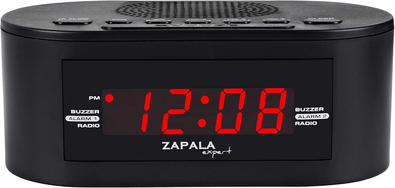 Best ZAPALA Expert Wake-Up Alarm Clock, Special FM Radio Alarm for Bedside or Ki...