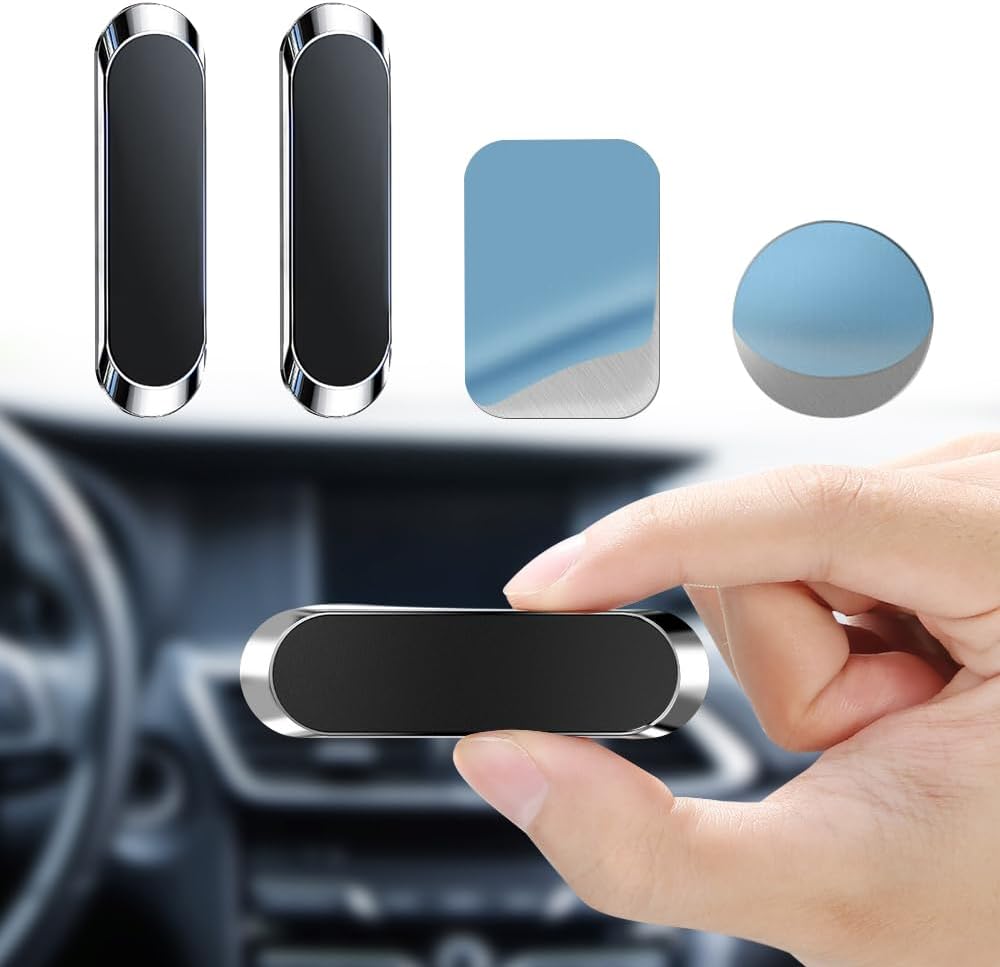 JYWYBF 2PCS Magnetic Phone Car Mount with Metal Plates, Car Phone Holder, Univer...