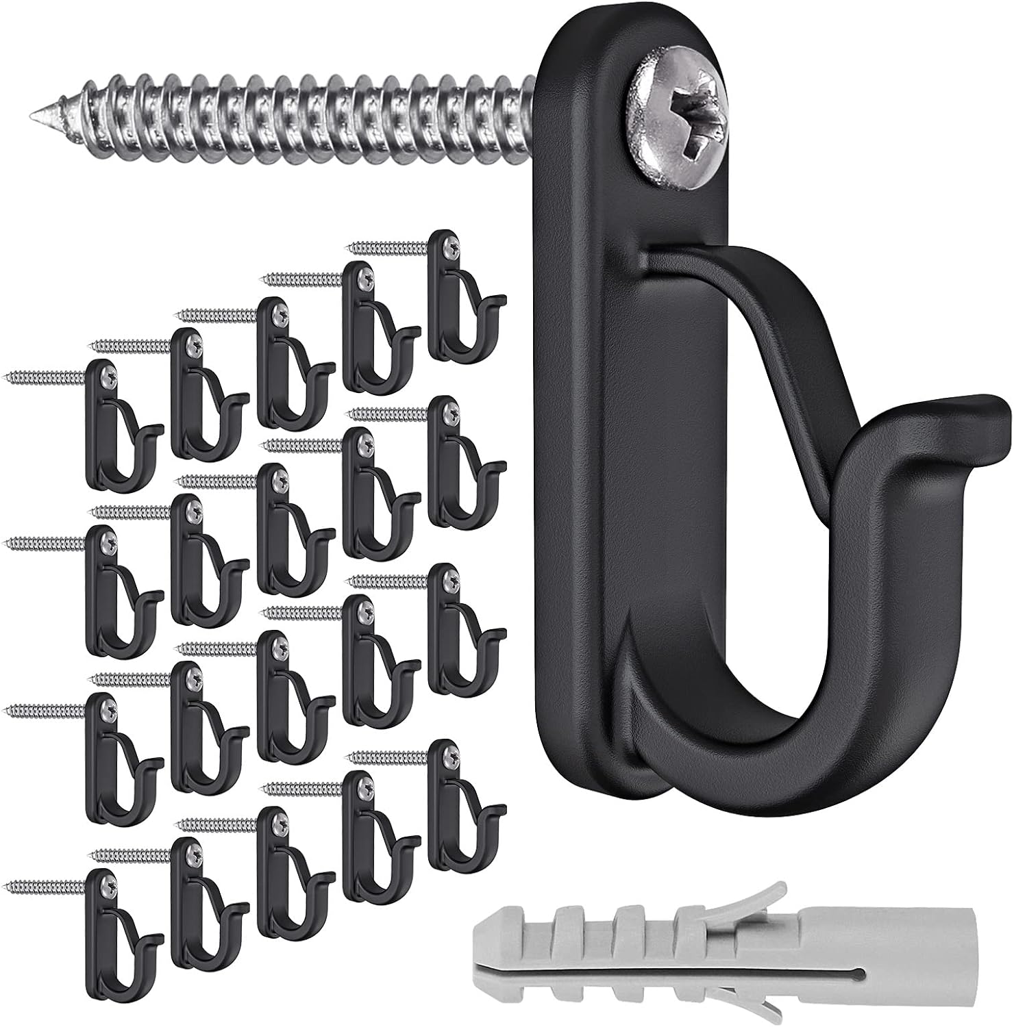 Best BeneLabel Screw-In Hook Hangers, Special 20pcs Hook Hangers for Christmas L...