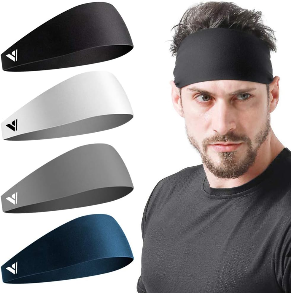 Vgogfly Running Headbands for Men Sweatbands Sports Sweat Bands Mens Workout Thi...