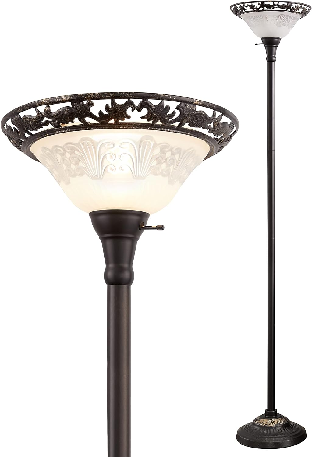 Luvkczc Victorian Floor Lamp, 70" Elegant Standing...