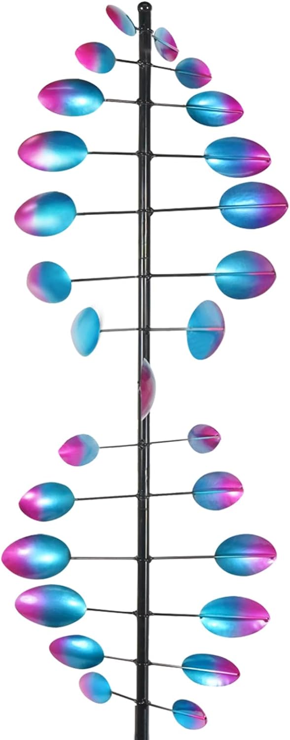 Decoroca 360° Outdoor Wind Sculpture, 90in Kinetic...