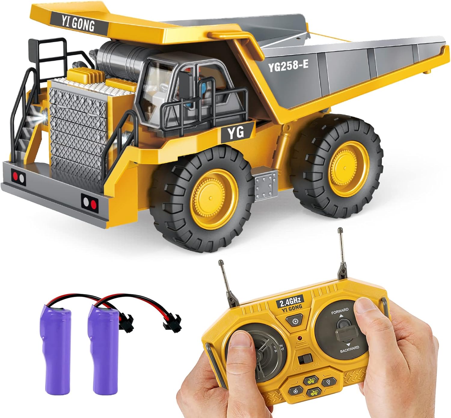 Remote Control Construction Dump Truck Toy - RC Dump Truck Toys- Construction To...