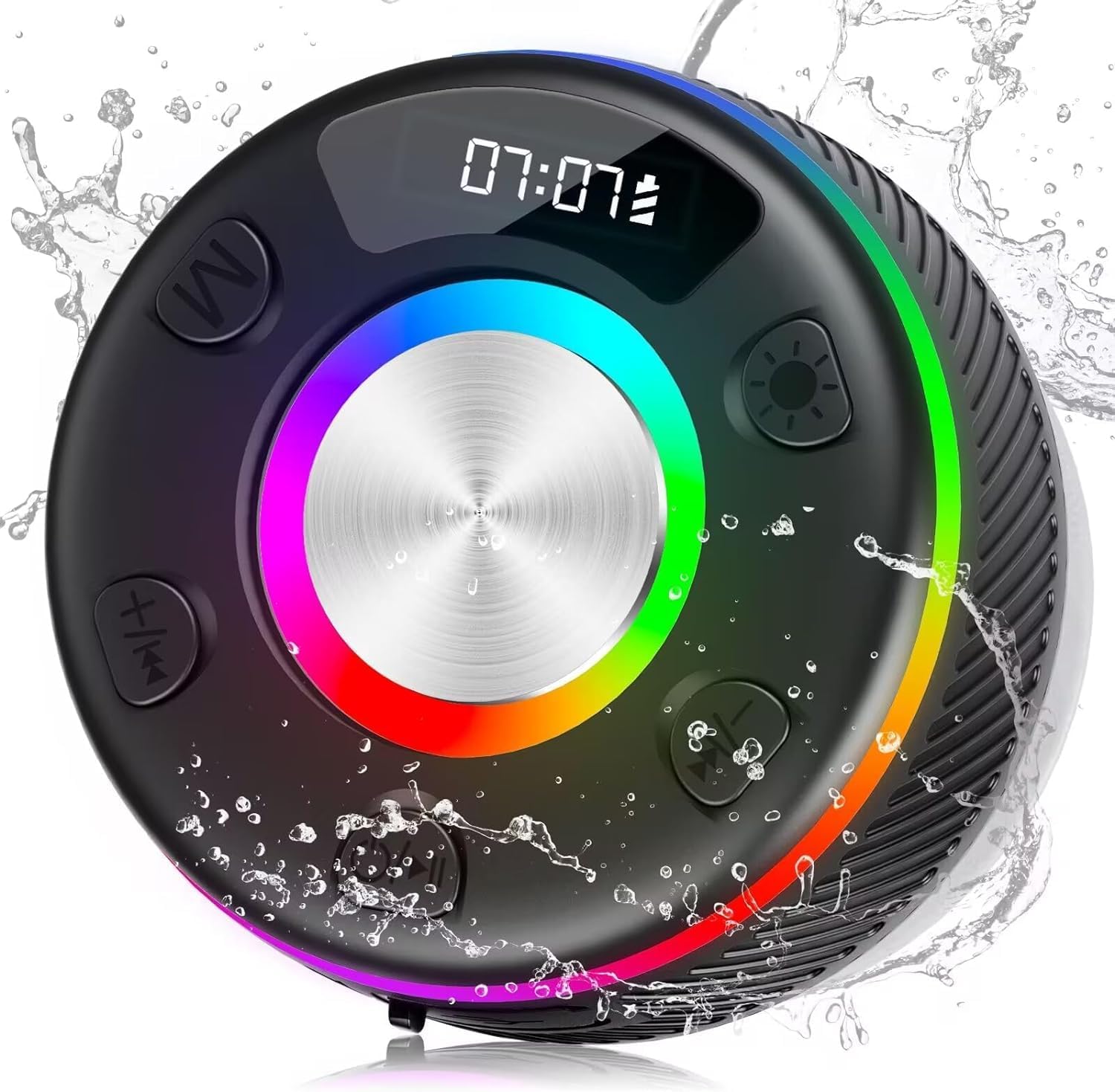 Bluetooth Shower Speaker, Portable Speakers Bluetooth 5.3 with HD Sound, IPX7 Wa...