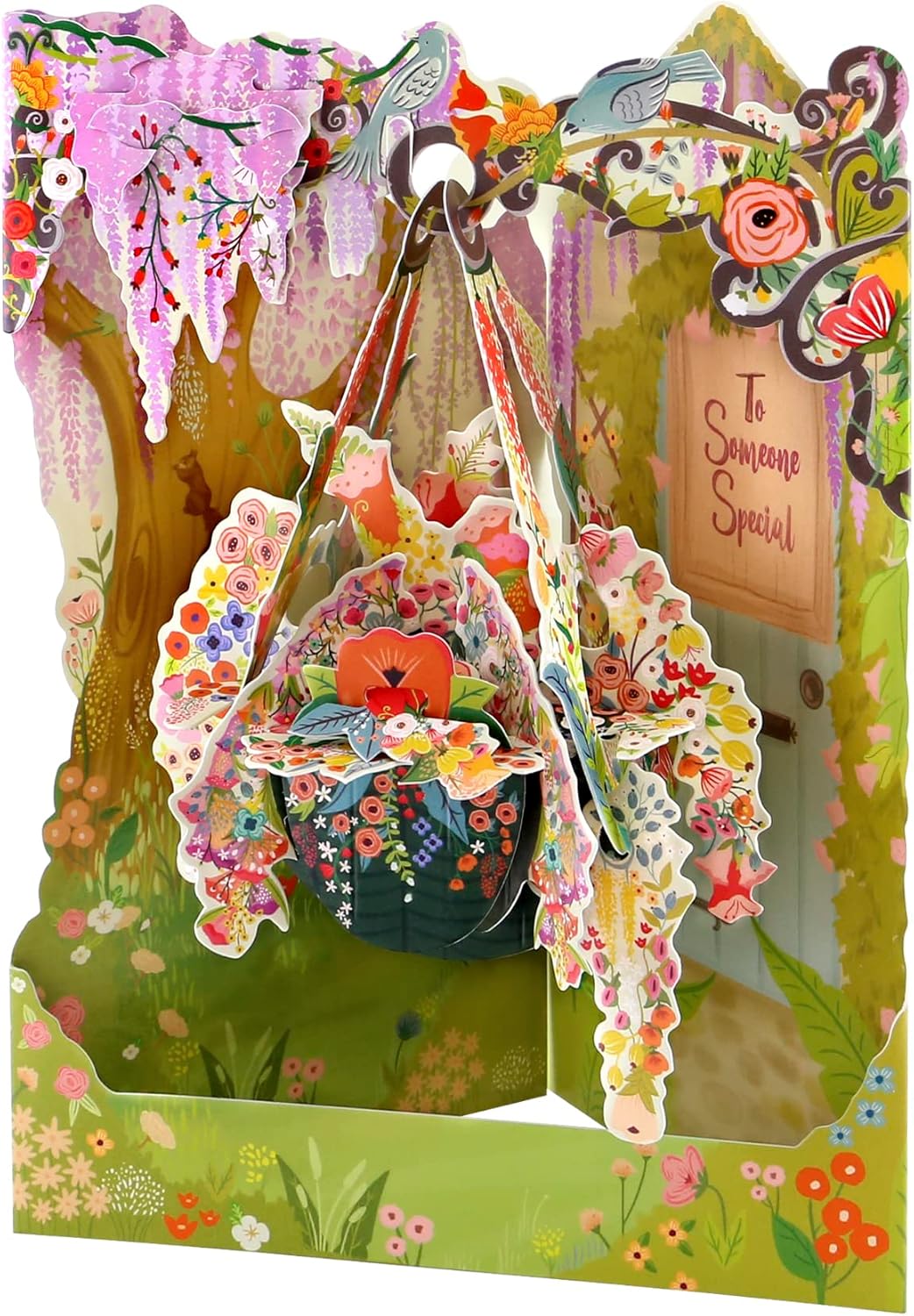 SANTORO Swing Card, 3D Pop Up Greeting Card - Spec...